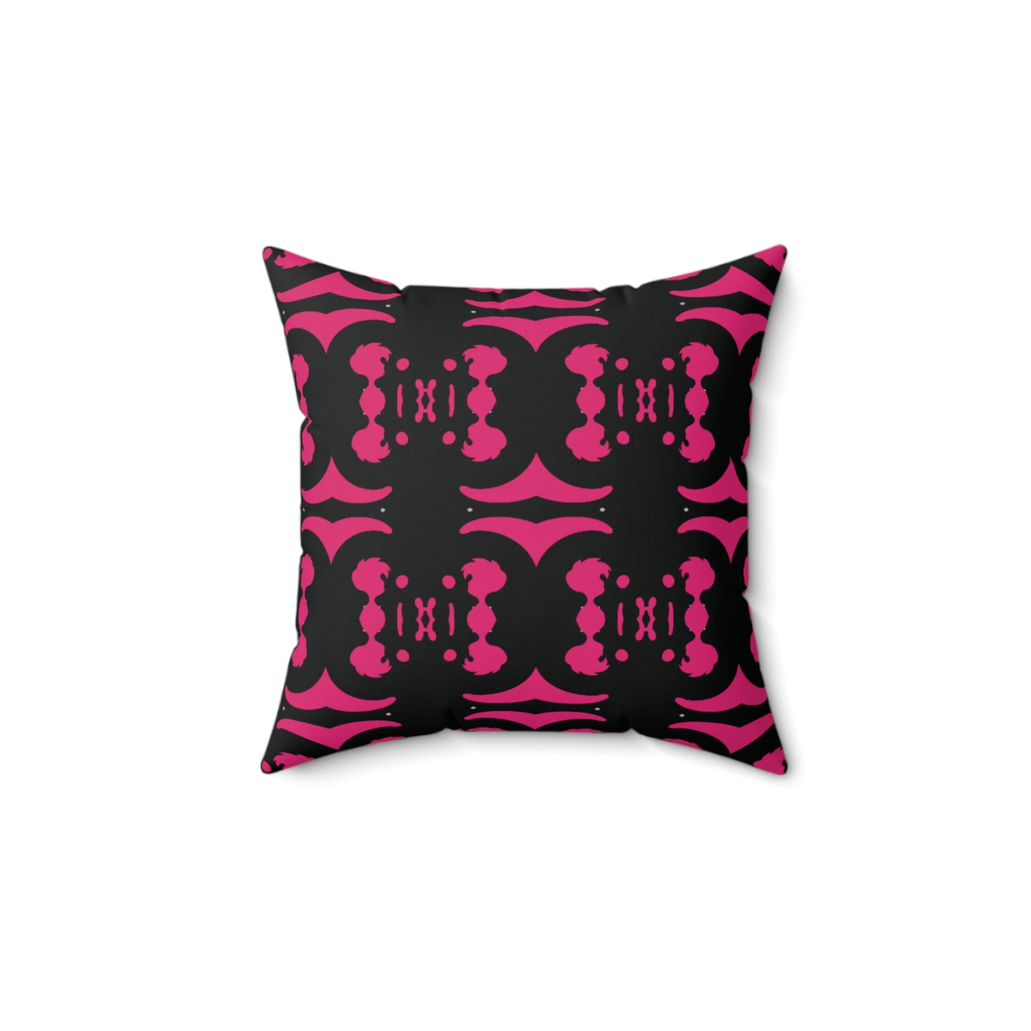 Square Pillow - Cute HG BLGL Homz Design black