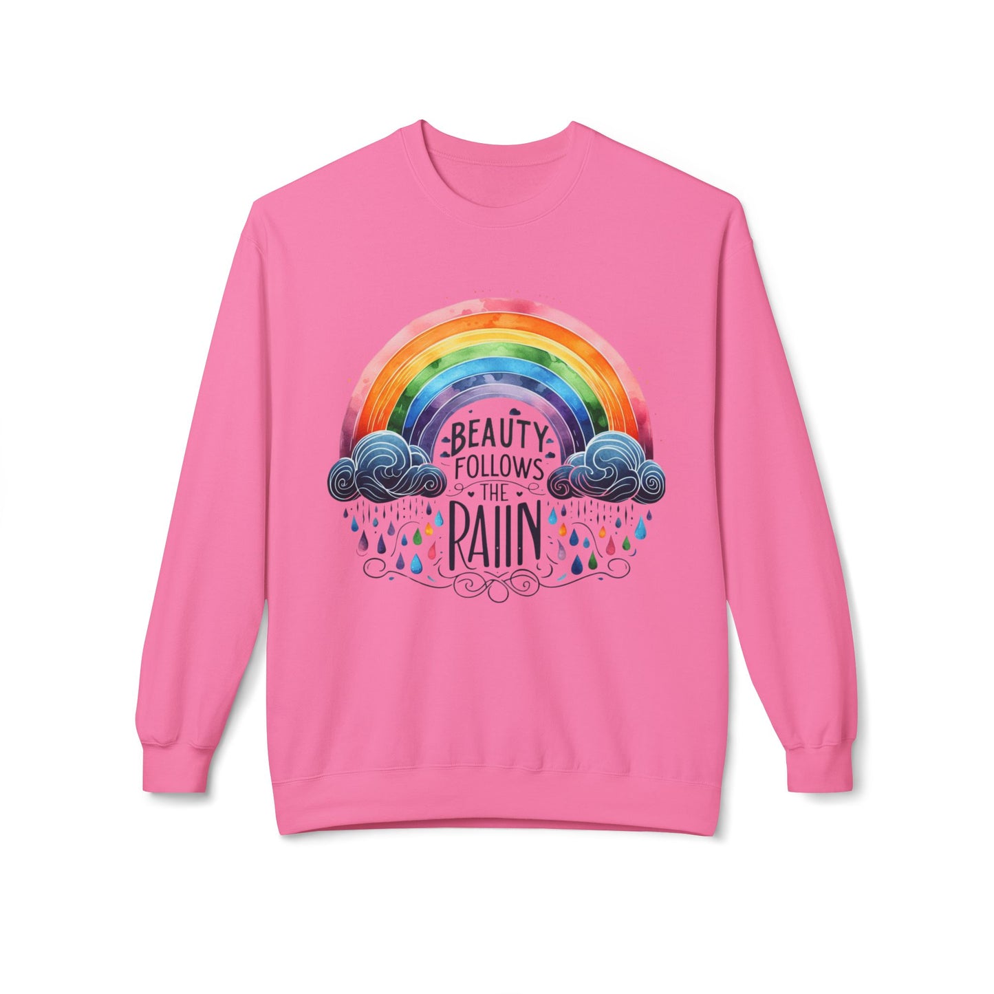 Beauty Follows The Rain Affirmation Sweatshirt