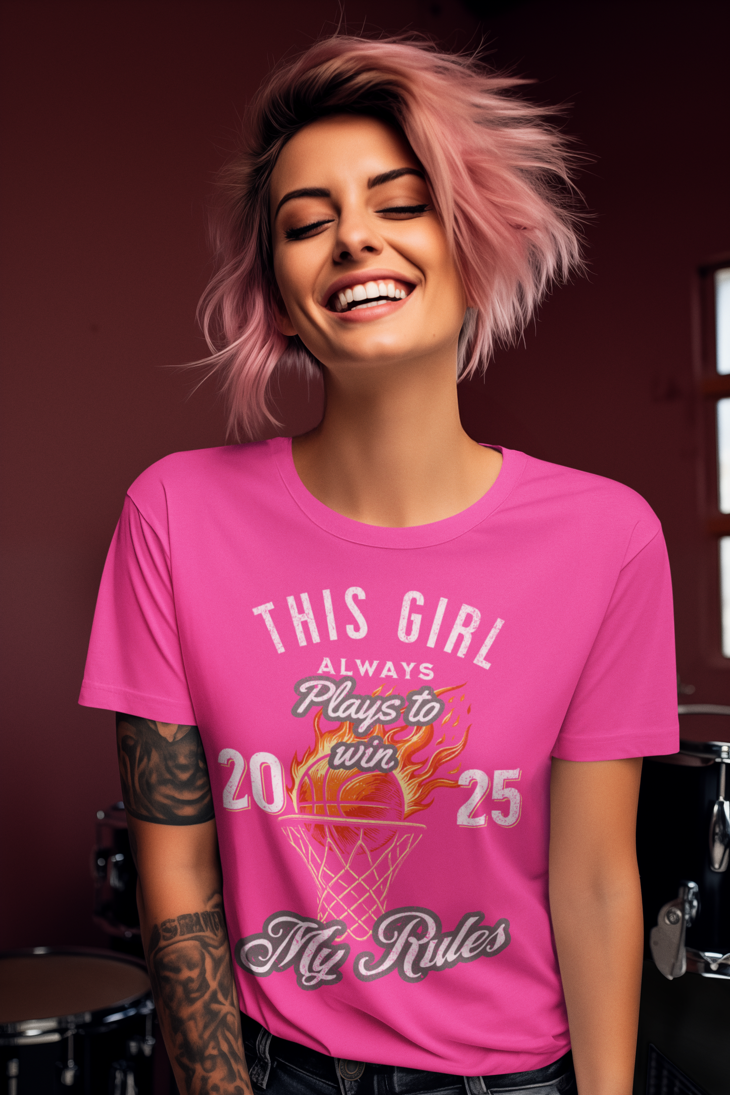 This Girl Plays To Win | My Rules T-Shirt